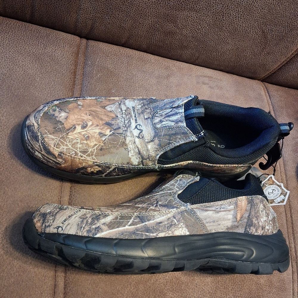 George Rugged Moc Brown Camouflage Men's Loafers Size 9